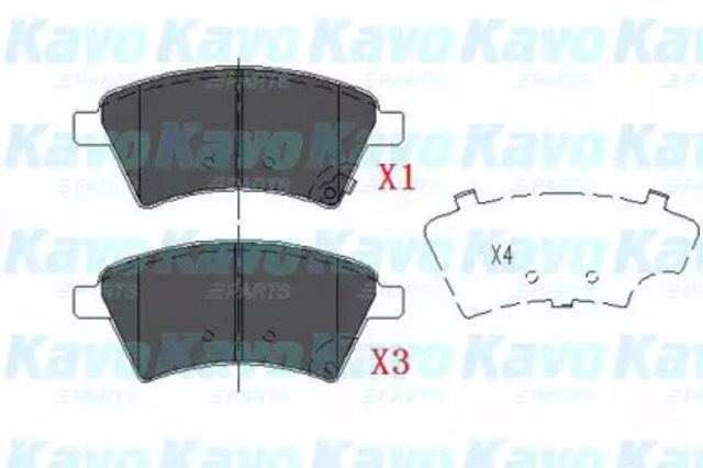 KBP8523 Передние тормозные колодки купить Харьков