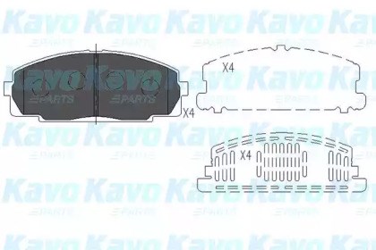 Колодки KBP9002 KAVO PARTS