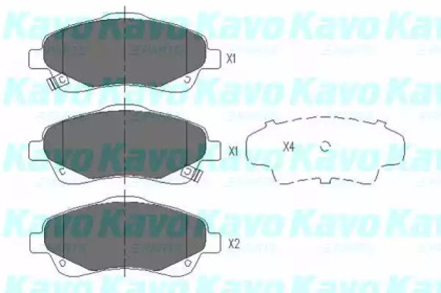 KBP9018 Колодки тормозные передние дисковые купить Украина