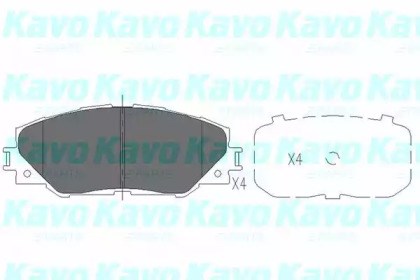 KAVO PARTS KBP9026 Колодки тормозные передние дисковые в наличии Каменское