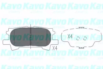 Комплект задних колодок KBP9078 KAVO PARTS