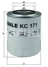 KC171 MAHLE Фильтр топливный купить в Одесса