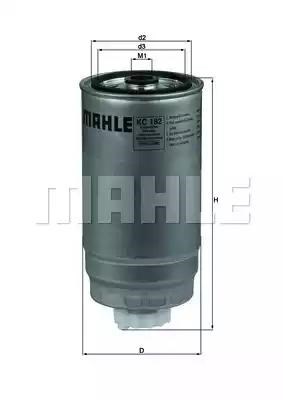 Фильтр топливный KC182 MAHLE