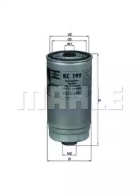 Фильтр топливный KC199 MAHLE