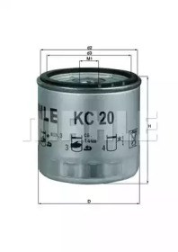 KC20 MAHLE Фильтр топливный купить в Ужгород