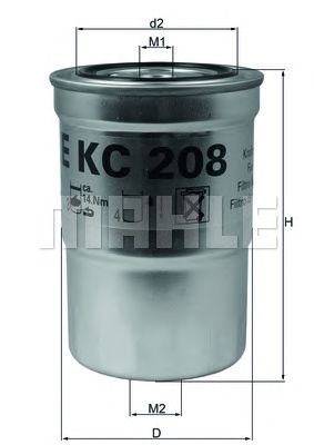 Топливный фильтр KC208 MAHLE
