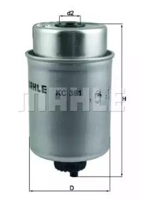 Фильтр тонкой очистки топлива KC381 MAHLE