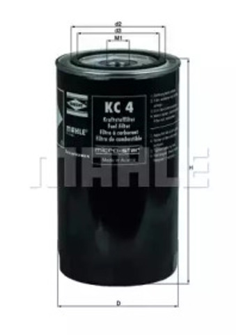 Топливный фильтр KC4 MAHLE