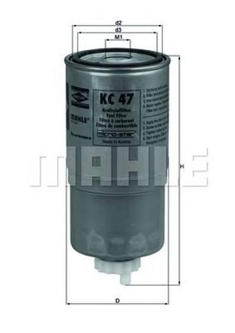 MAHLE KC47 Фильтр топливный в наличии Киев