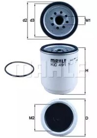 Фильтр топлива KC491D MAHLE