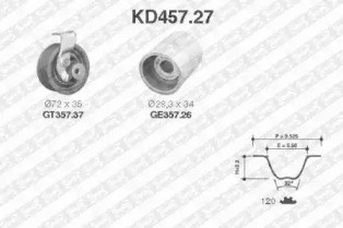 Ременный комплект KD457.27