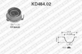 Ременный комплект KD484.02