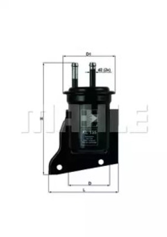 Фильтр топливный KL135 MAHLE