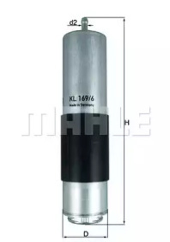 Фильтр топливный KL1696D MAHLE
