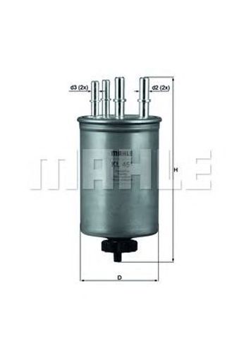 Фильтр тонкой очистки топлива KL451 MAHLE