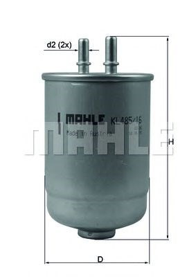 Фильтр топлива KL48516D MAHLE