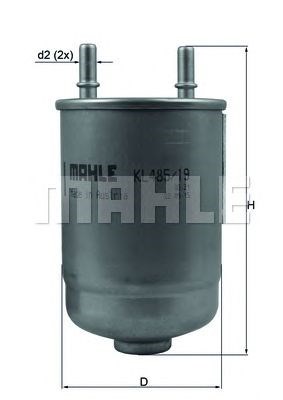 KL48519D MAHLE Топливный фильтр купить в Сумы
