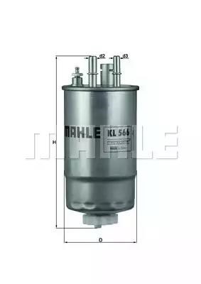 KL566 MAHLE Топливный фильтр купить в Ужгород