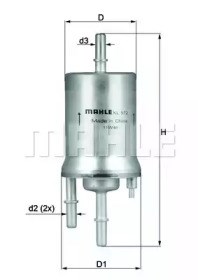 Фильтр топливный KL572 MAHLE