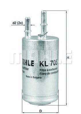 Фильтр-отстойник топлива грубой очистки KL705 MAHLE