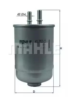 MAHLE KL7522D Топливный фильтр в наличии Винница