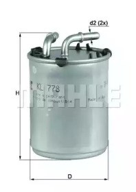 MAHLE KL778 Топливный фильтр в наличии Днепр