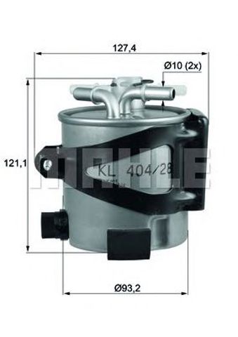 Фильтр топлива KLH4425 MAHLE