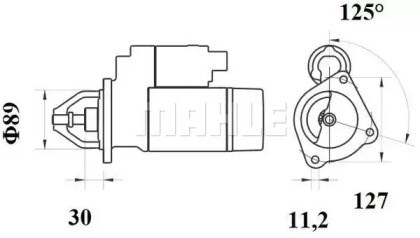 Топливный фильтр KX1821D MAHLE