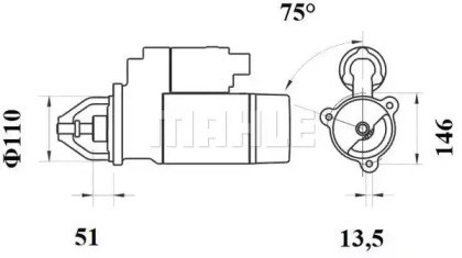 Фильтр-отстойник топлива грубой очистки KX201D MAHLE