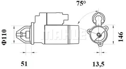 Фільтр паливний KX208D Mahle Original