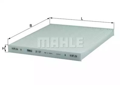 Воздушный фильтр салона LA157 MAHLE