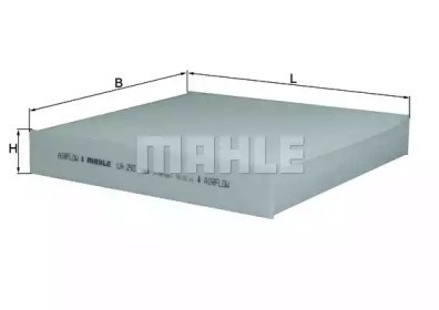Фильтр воздушный отопителя LA293 MAHLE