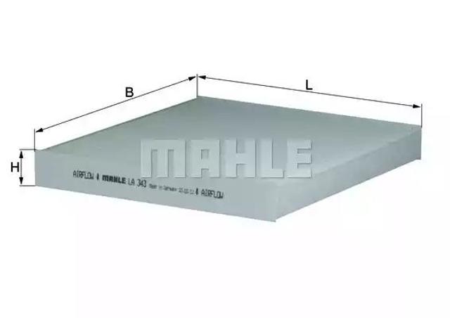 Внутрисалонный фильтр LA343 MAHLE