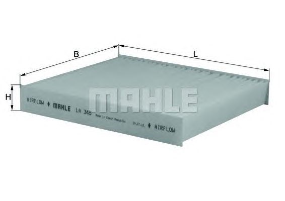 LA345 MAHLE Фильтр салона купить в Винница