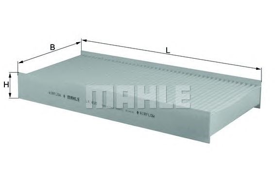 Фильтр салона угольный LA410 MAHLE