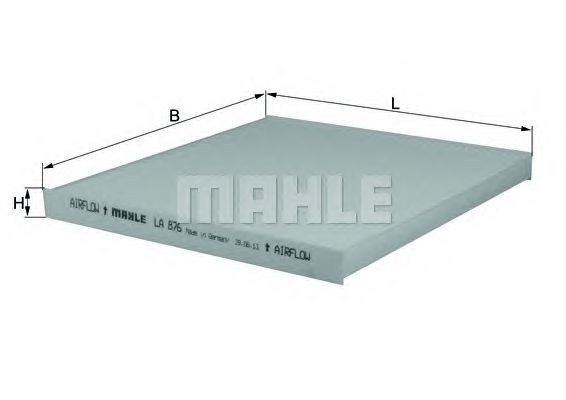 MAHLE LA876 Фильтр салона в наличии Полтава
