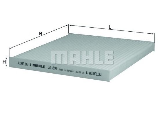 Фильтр воздушный отопителя LA898 MAHLE