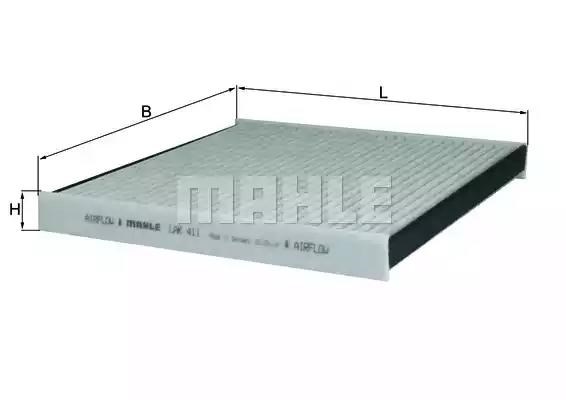 Внутрисалонный фильтр LAK411 MAHLE