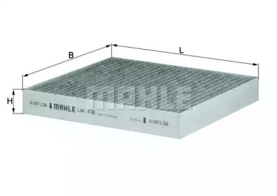 MAHLE LAK436 Фильтр салона в наличии Днепр