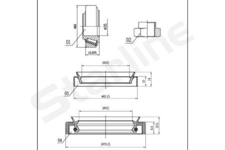 Комплект подшипника ступицы колеса LO00687 STARLINE