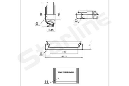 Подшипник ступицы передней Форд Сиера 2