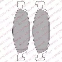 Колодки тормозные передние дисковые LP1557 DELPHI