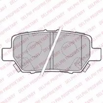 Колодки на тормоз задний дисковый LP2160 DELPHI