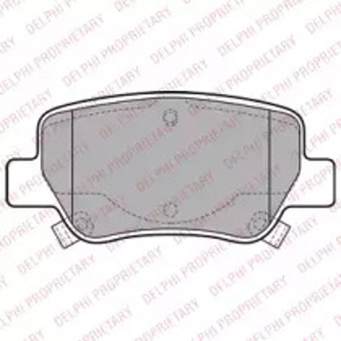 LP2206 DELPHI Колодки тормозные задние дисковые купить в Харьков
