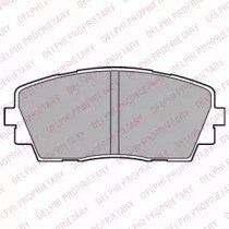 Колодки тормозные дисковые комплект LP2296 DELPHI