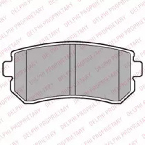 Колодки дисковые  LP2303 DELPHI