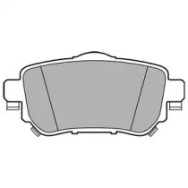 Комплект задних колодок LP3145 DELPHI