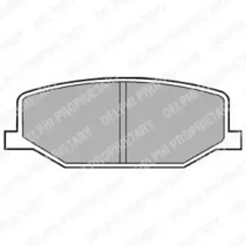 Передние тормозные колодки LP527 DELPHI