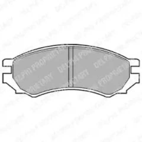 Колодки тормозные передние дисковые LP670 DELPHI