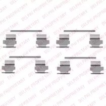 Комплект пружинок крепления передних дисковых колодок LX0462 DELPHI